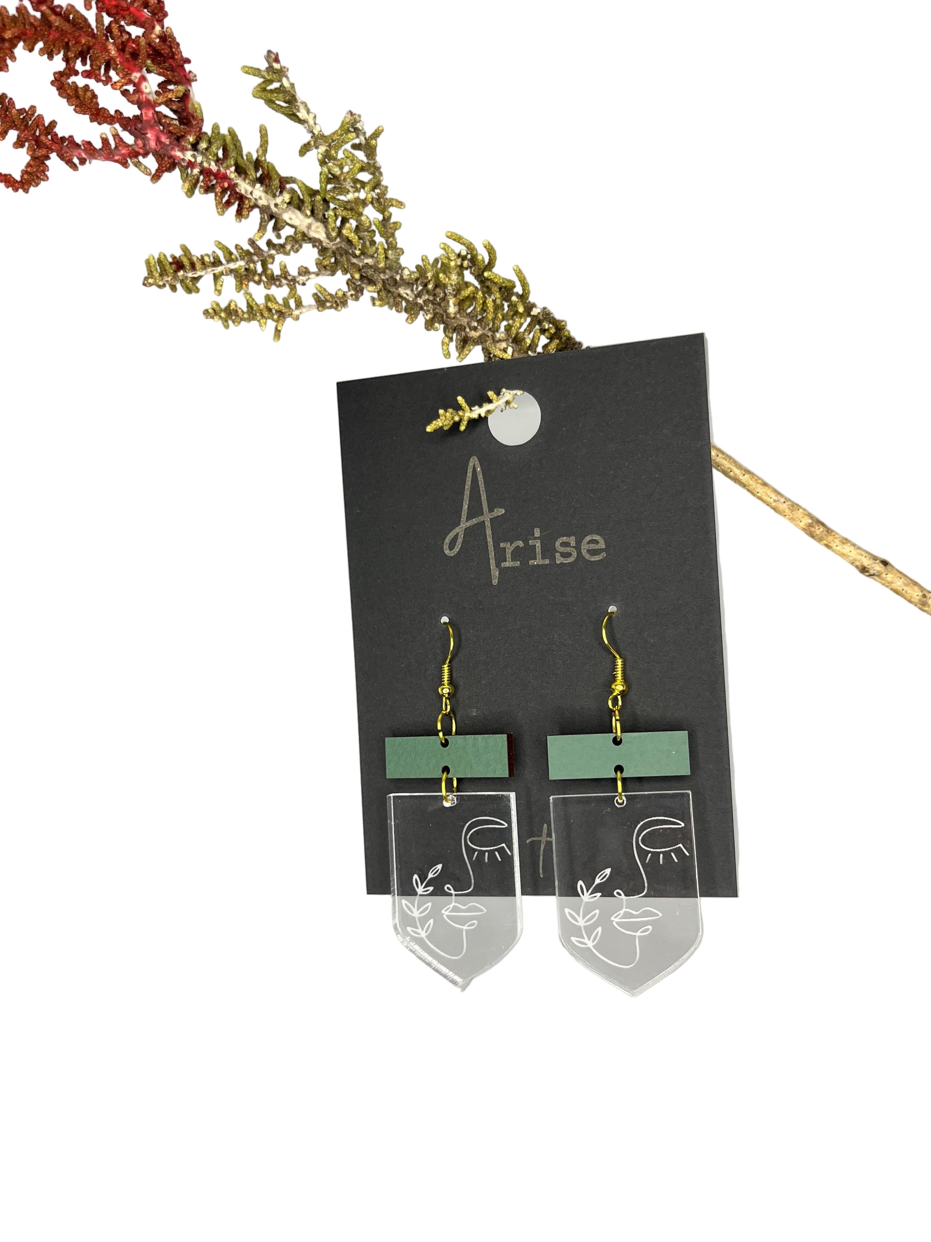 Botanic Silhouette Drop Earrings