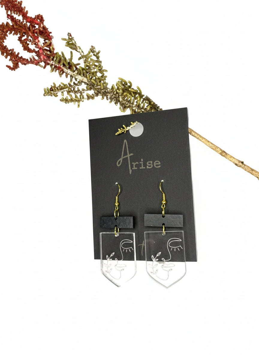 Botanic Silhouette Drop Earrings