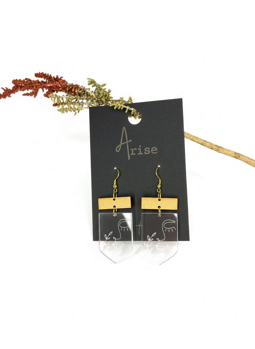 Botanic Silhouette Drop Earrings