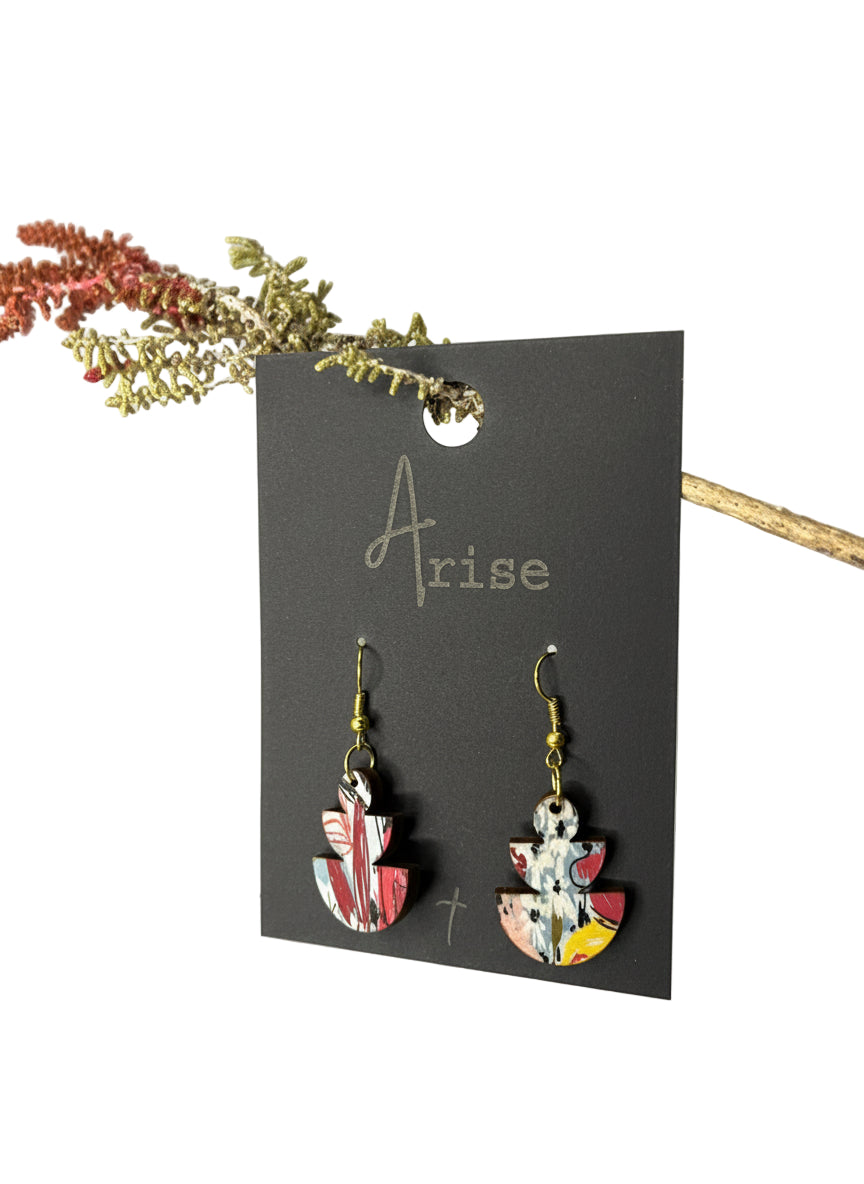 Staked Arches Drop Earrings