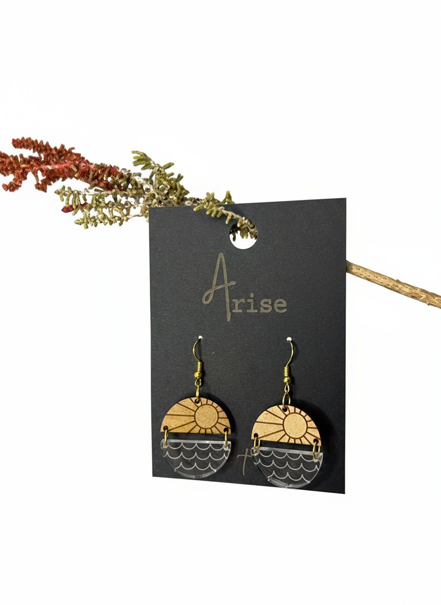 Ocean Sunrise Drop Earrings