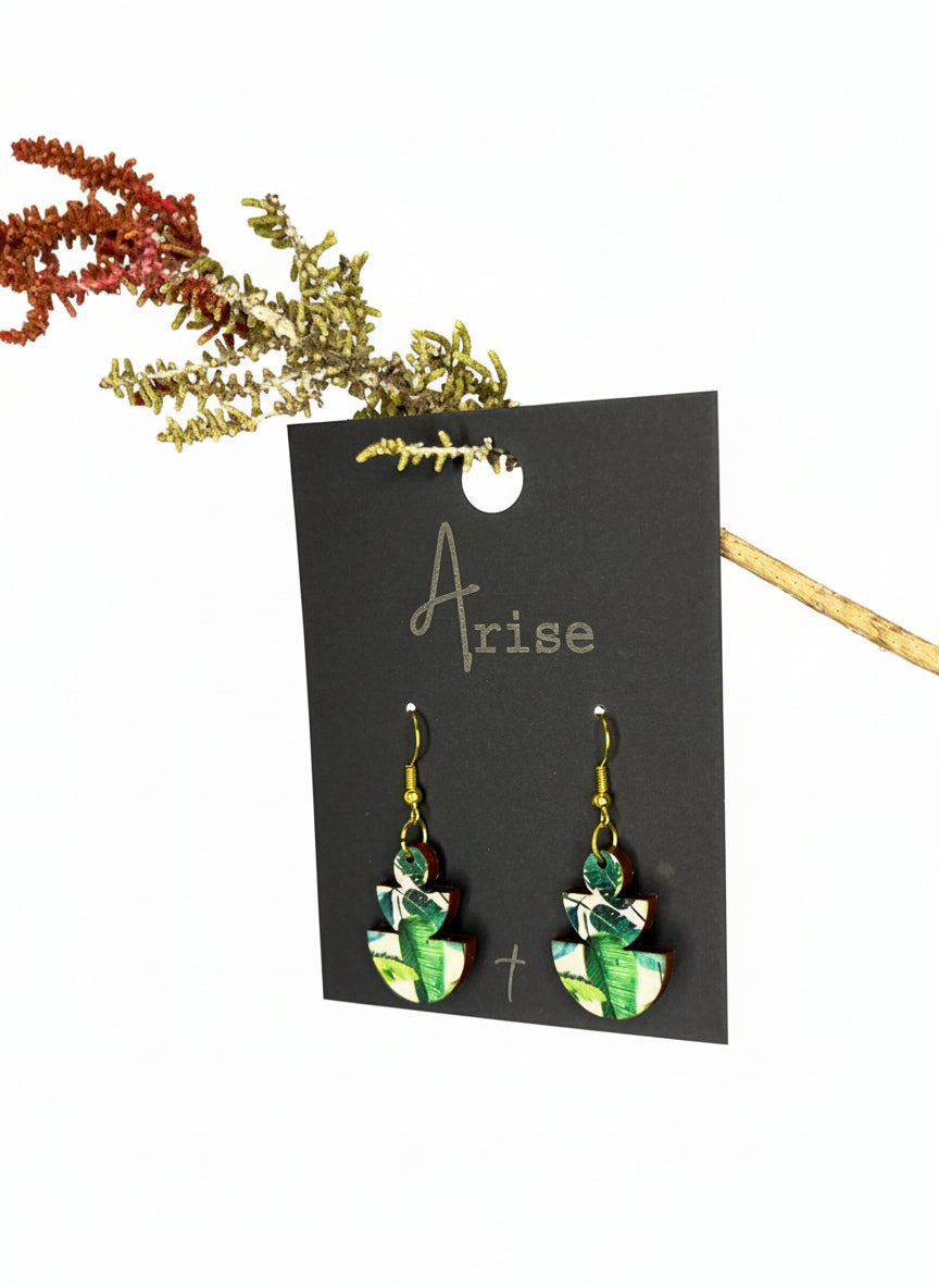 Staked Arches Drop Earrings